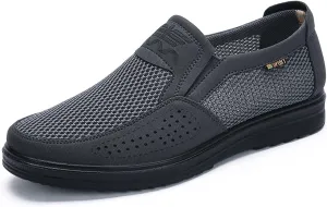 Men's Casual Loafer, Slip On Breathable Travel Canvas Shoes for Men Comfortable Stylish Sneakers Lightweight Walking Shoes Boat Shoe Business Dress Shoes