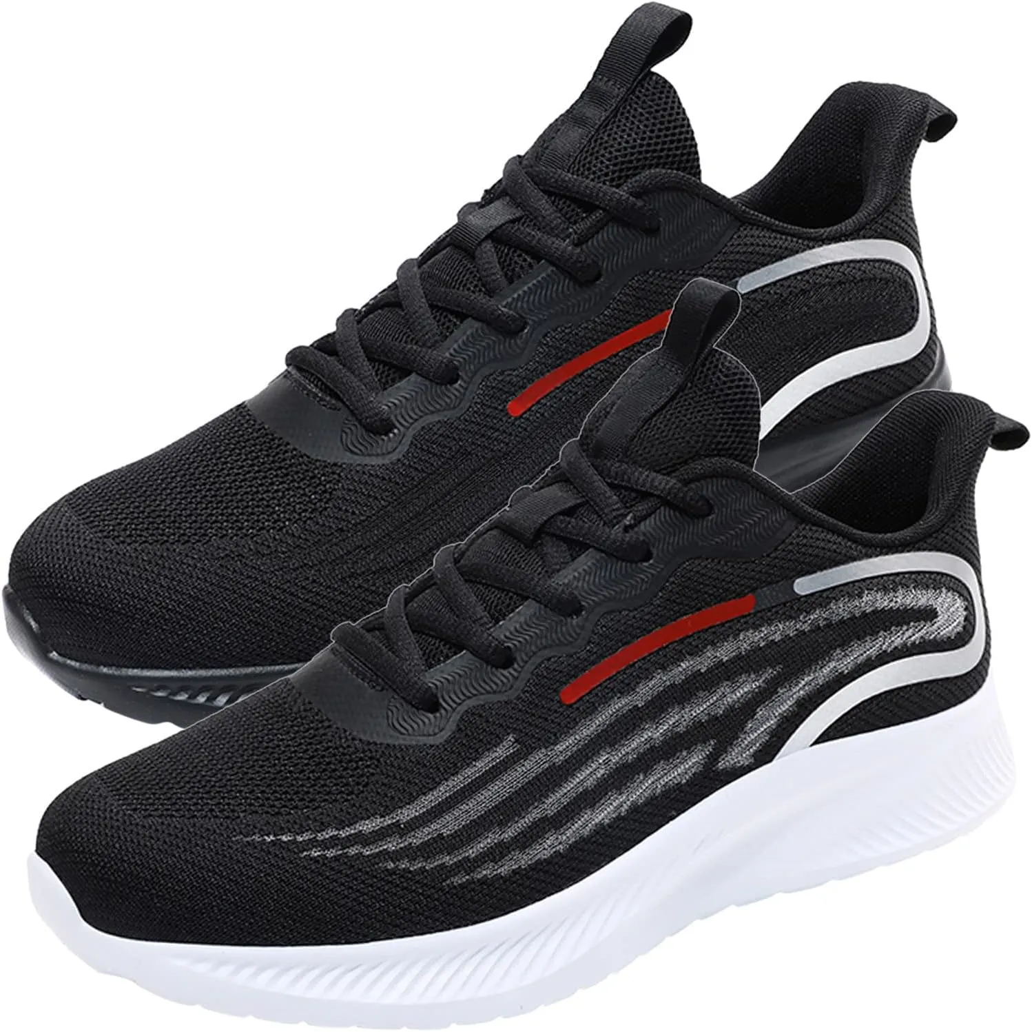 Men's Classic Casual Jogging Sneakers Comfortable Breathable Lace Up Sneaker Men's Sport Breathable Mesh Shoes