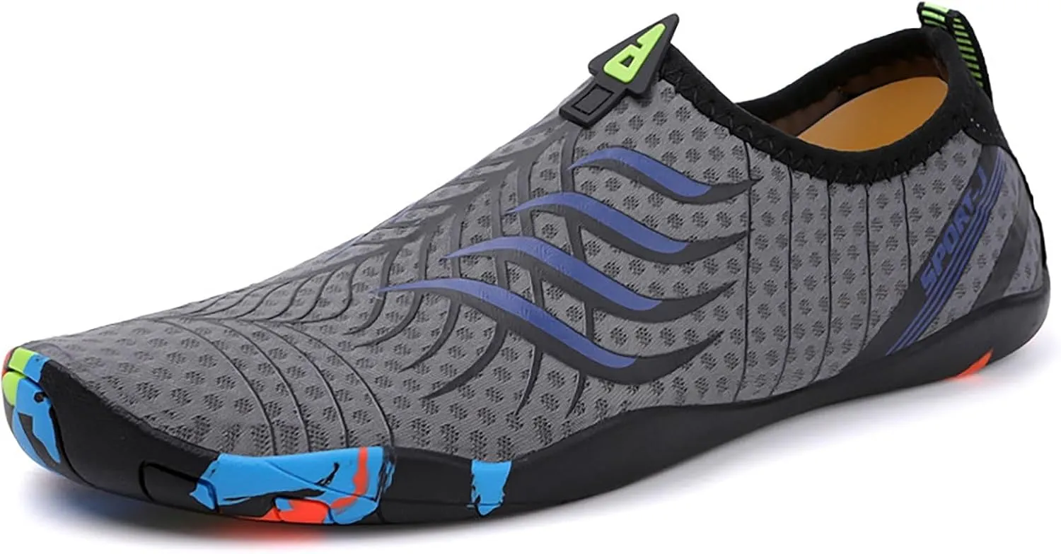 Mens Closed Toe Water Shoes Size 12 Barefoot Aqua Socks Quick Dry