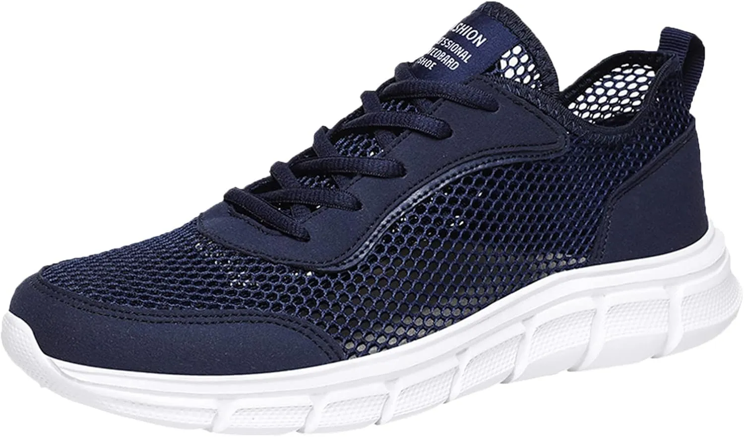 Men's Fashion Versatile Walking Shoes Comfortable Breathable Lace Up Sneaker Lightweight Diabetic Shoes for Men