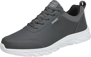 Men's Lace Up Memory Foam Sneakers Lightweight Breathable Walking Shoe Gym Tennis Men's Comfortable Dress Shoes