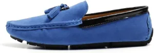 Men's Loafers Round Toe Vegan Suede Leather Driving Loafers with Tassel Comfortable Lightweight Flexible Outdoor Slip-ons