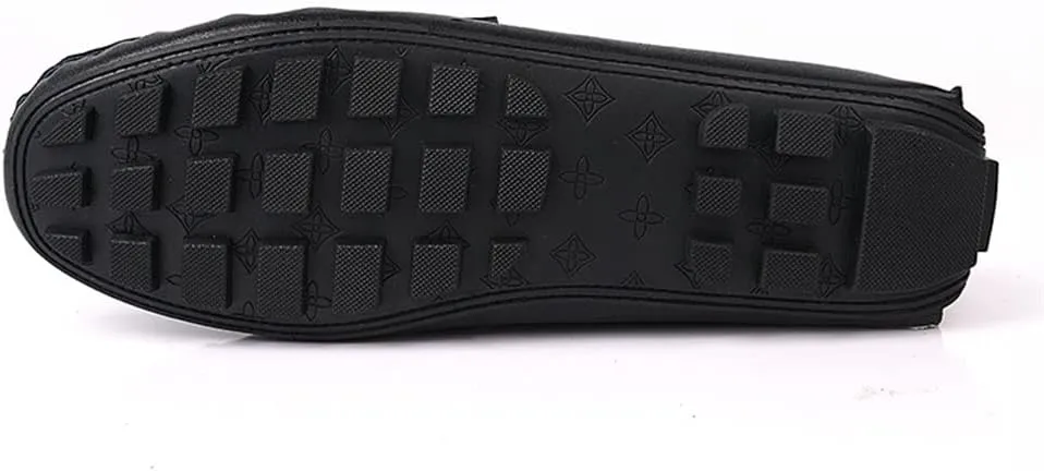 Mens Loafers Shoe Driving Loafers Tassel Simple Leather Anti-Slip Flexible Comfortable Casual Prom Slip-ons