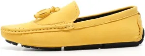 Men's Loafers Shoes Square Toe Wingtips Suede Vegan Leather with Tassel Slip Resistant Flexible Lightweight Wedding Slip-ons