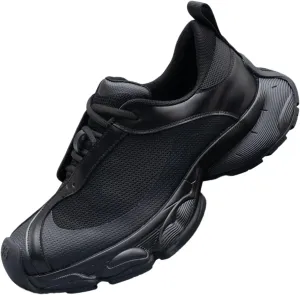 Men's Mesh Running Shoes Chunky Platform Casual Fashion Sneakers Comfortable Walking Shoes for Outdoor Sports