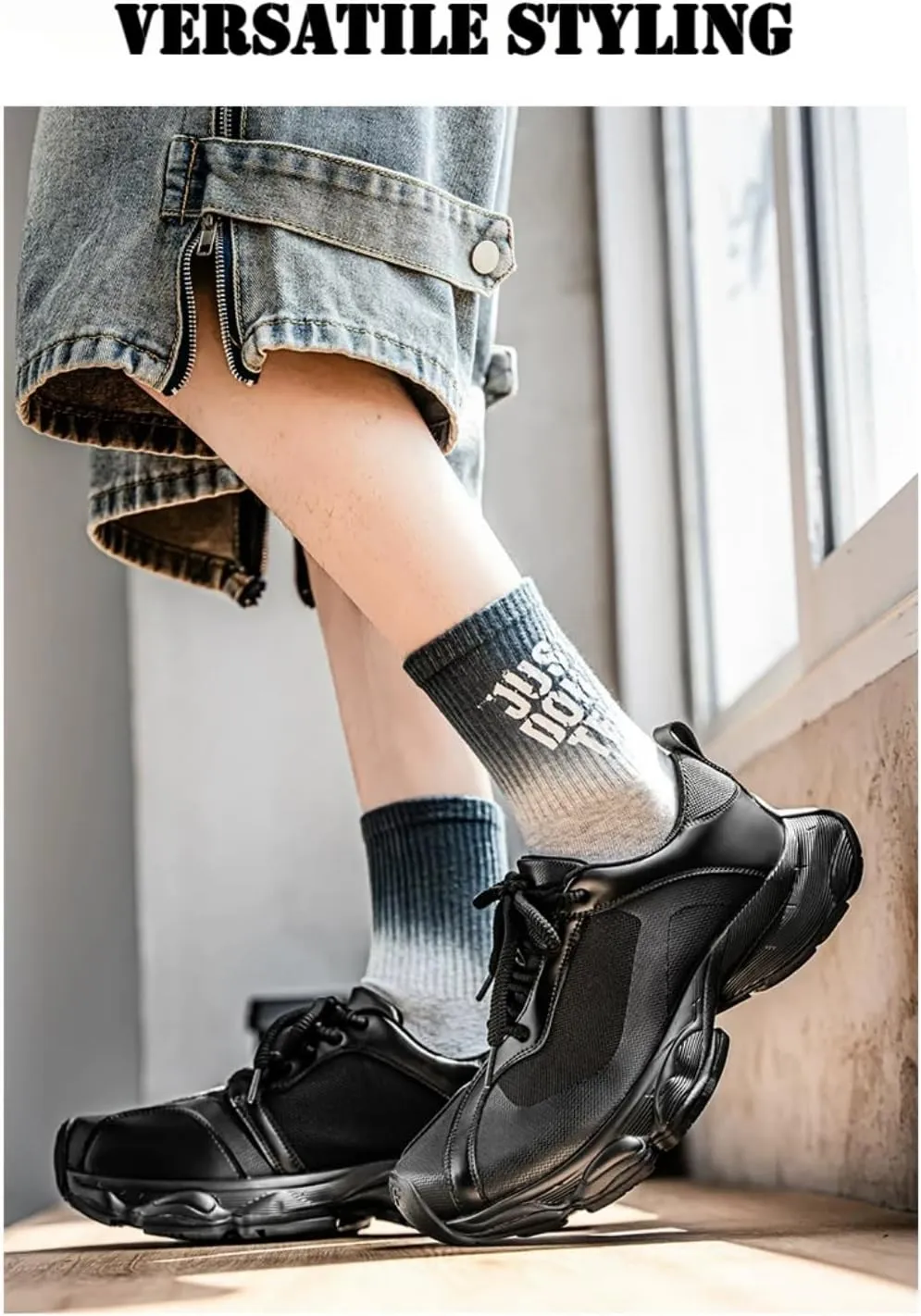 Men's Mesh Running Shoes Chunky Platform Casual Fashion Sneakers Comfortable Walking Shoes for Outdoor Sports