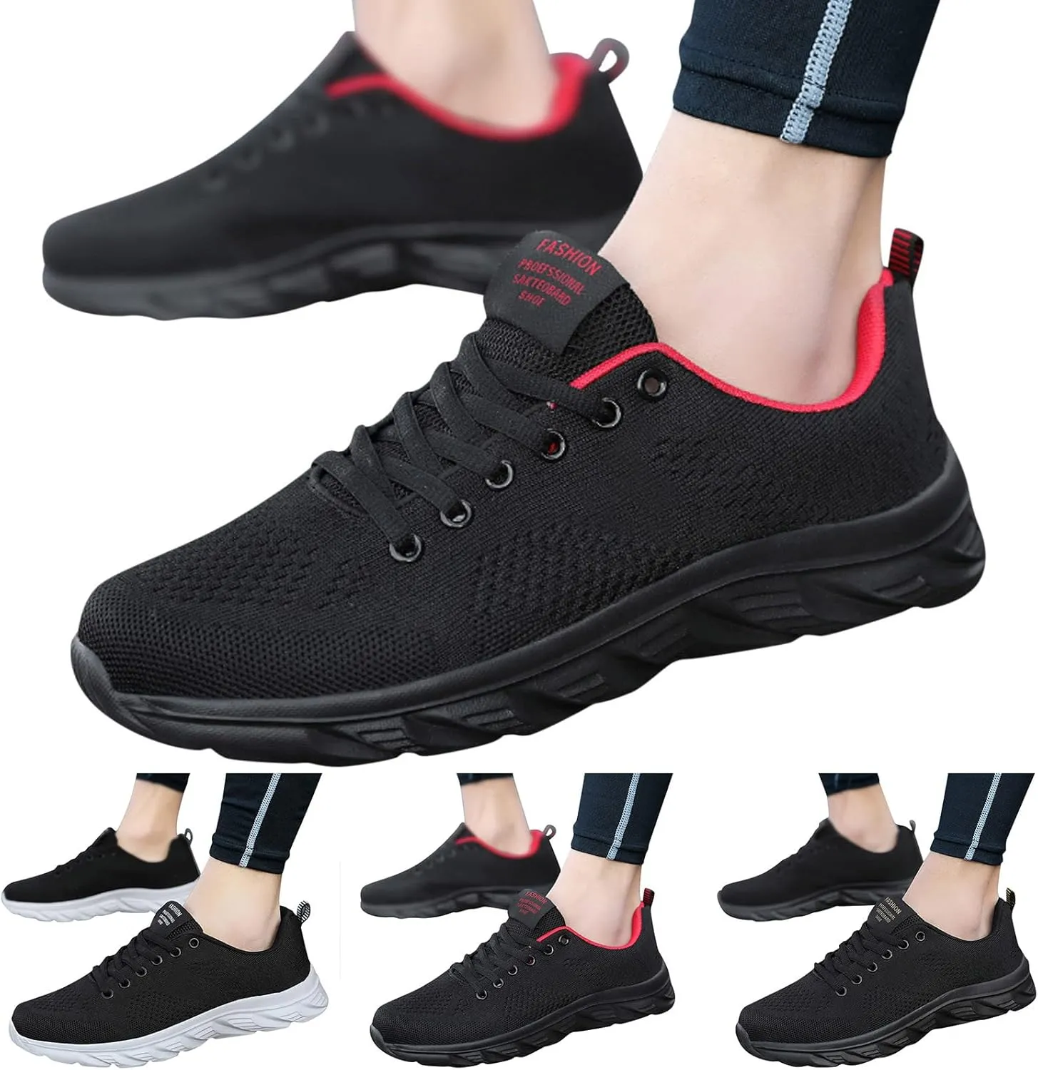 Men's Minimalist Barefoot Shoes Breathable Casual Comfortable Walking Sneaker Men's Comfortable Diabetic Shoes