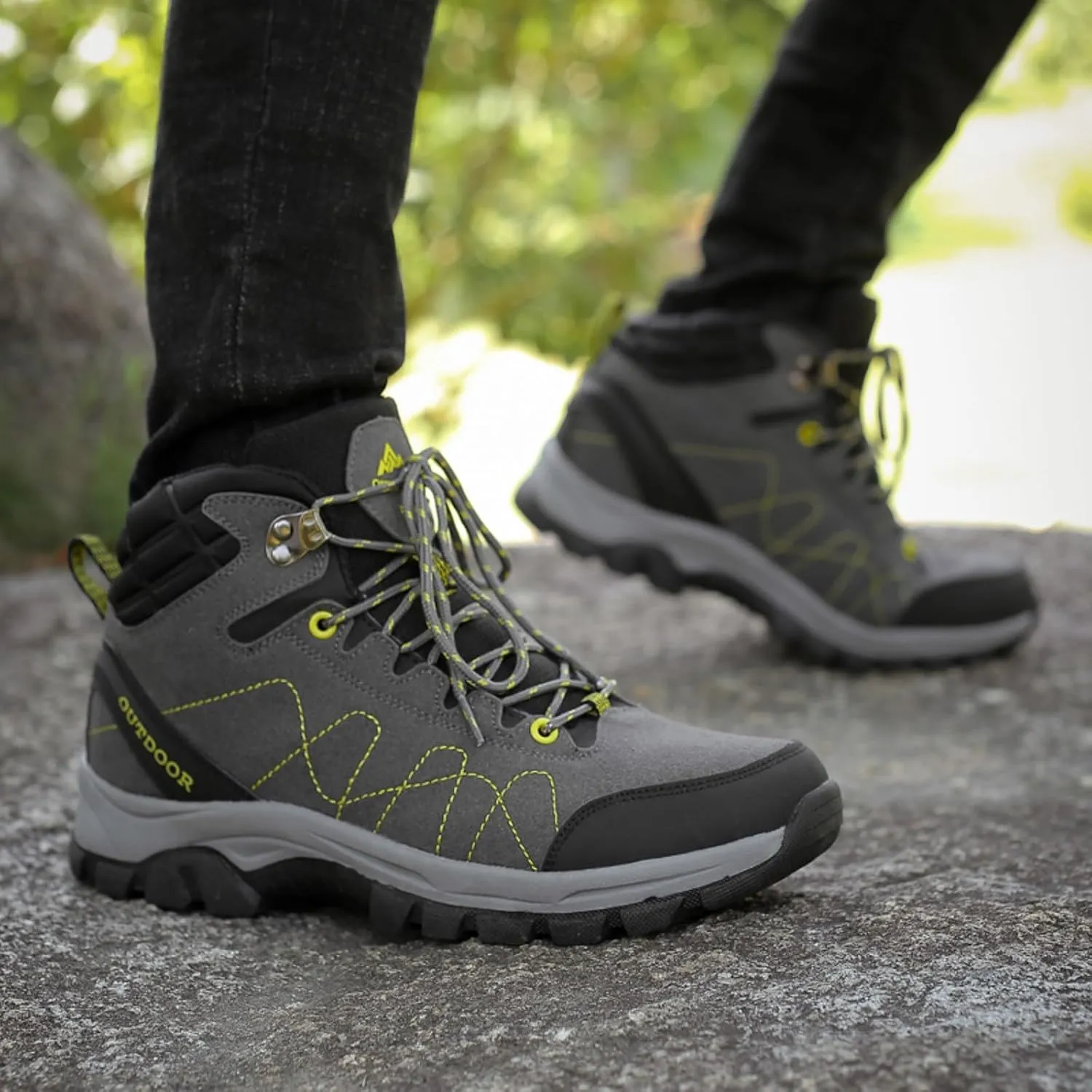 Men's Minimalist Barefoot Shoes Comfortable Breathable Stretch Canvas Slip on Sneaker Athletic Fashion Sneakers