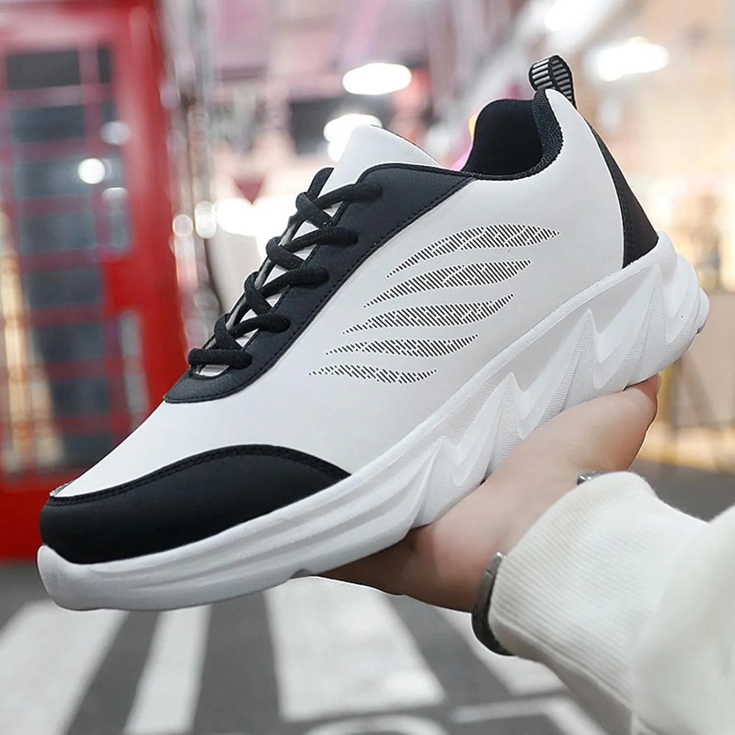 Men's Minimalist Barefoot Shoes Lightweight Breathable Slip on Running Shoe Men's Classic Casual Walking Shoes