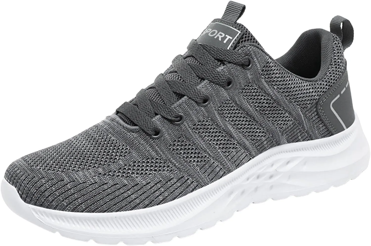 Men's Non Slip Barefoot Minimalist Shoes Lace Up Lightweight Breathable Fashion Sneaker Non Slip Walking Shoes