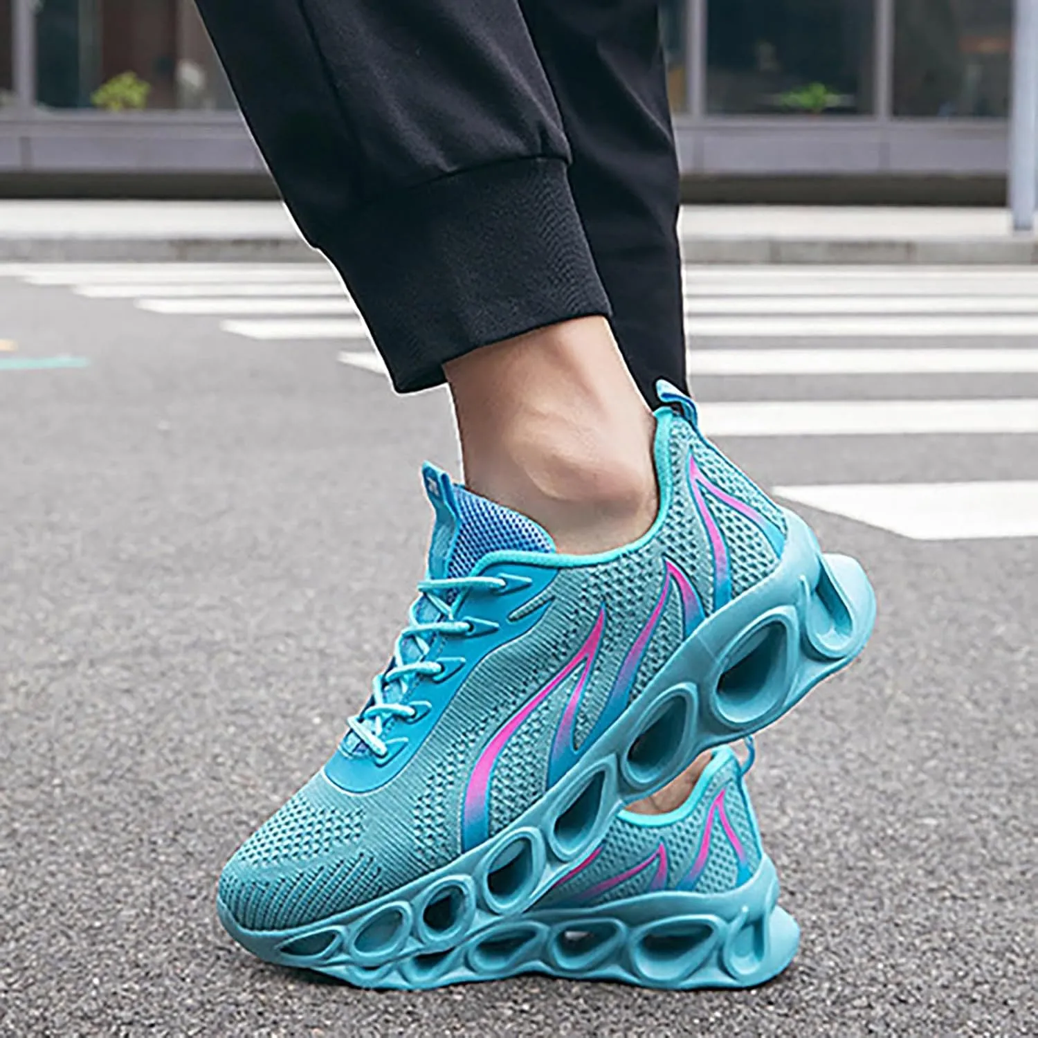 Mens Running Shoes Mesh Woman Shoes Casual Women's Fashion Sneakers Women's Walking Lightweight Tennis Fashion Basketball Shoe Grip Trainers Shoe