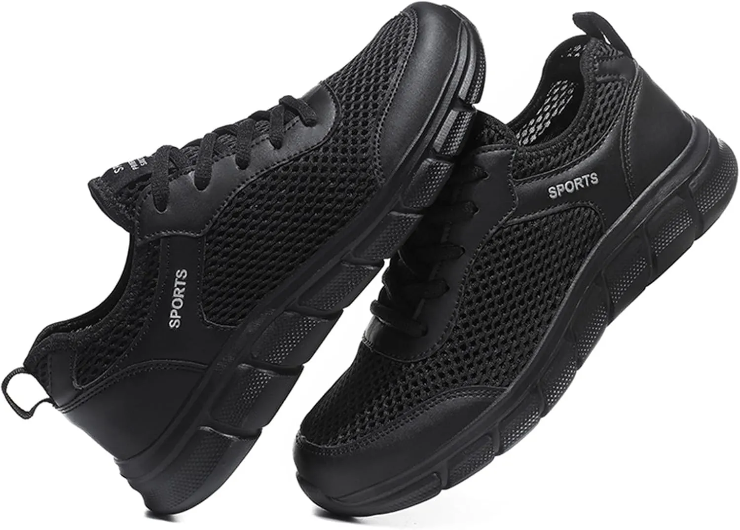 Mens Slip On Fashion Summer Men Breathable Mesh Flat Elastic Casual Shoes