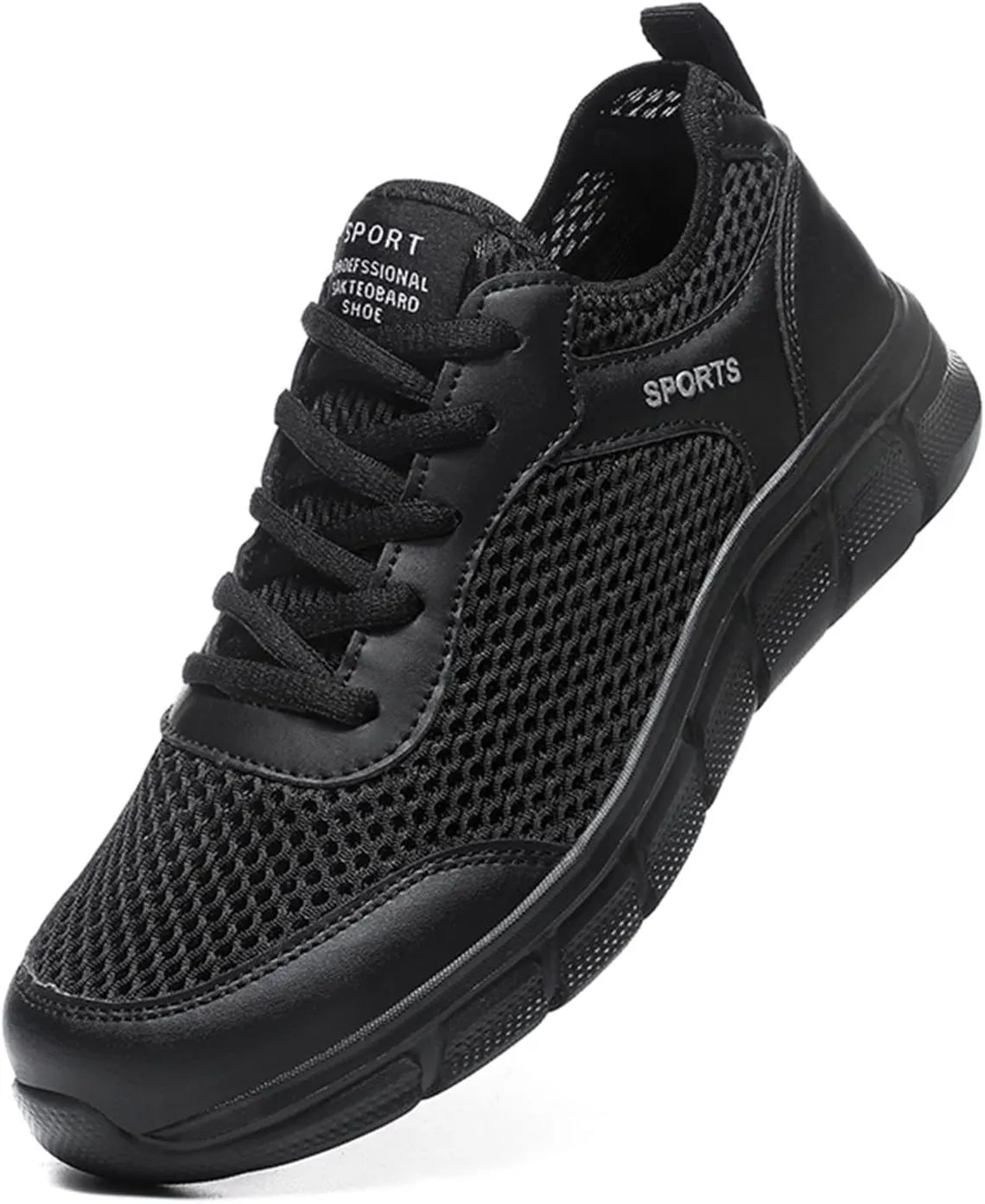 Mens Slip On Fashion Summer Men Breathable Mesh Flat Elastic Casual Shoes