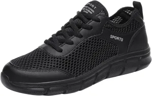 Mens Slip On Fashion Summer Men Breathable Mesh Flat Elastic Casual Shoes