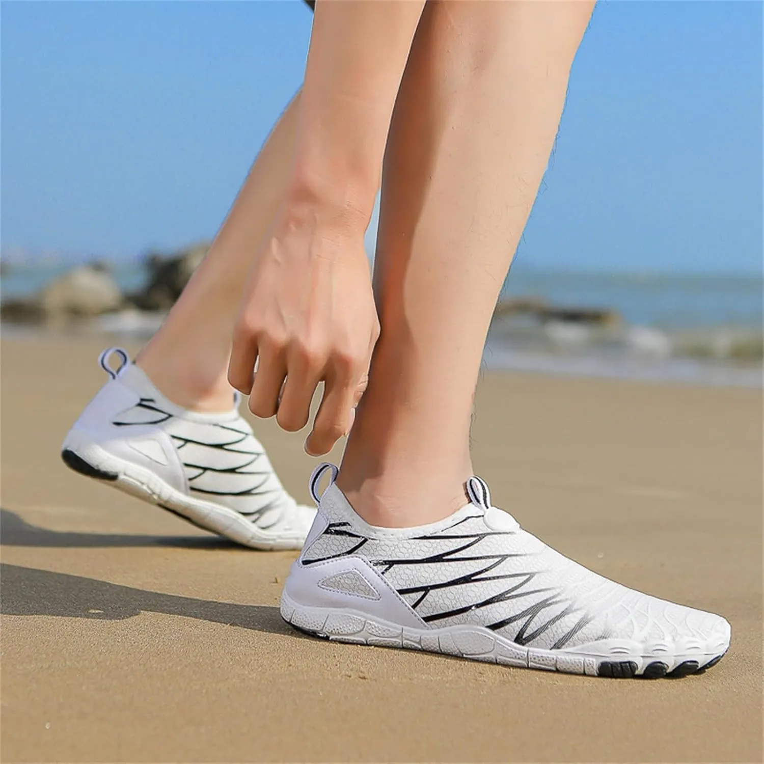 Mens Water Shoes Size 11 Wide Width Non Slip Athletic Footwear Wide Toe Mens Hiking Water Shoes Cute Water Shoes Summer Quick Dry Sandals Slippers for Beach Swimming Hiking Boating Sailing