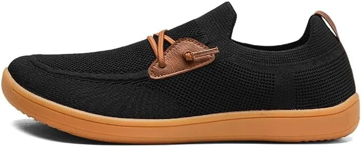 Men's Wide Toe Mesh Barefoot Shoes,Slip-ons,Minimalist, Breathable, Anti-Skid, Flat, Plus Big Sizes