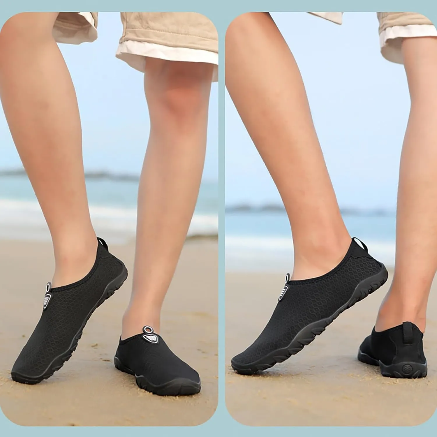 Mens Womens Water Shoes Quick Dry Barefoot Aqua Socks Non Slip Swim Surf Beach Yoga Camping Pool River Sport Outdoor Shoes Spring Shoe for Women 2025