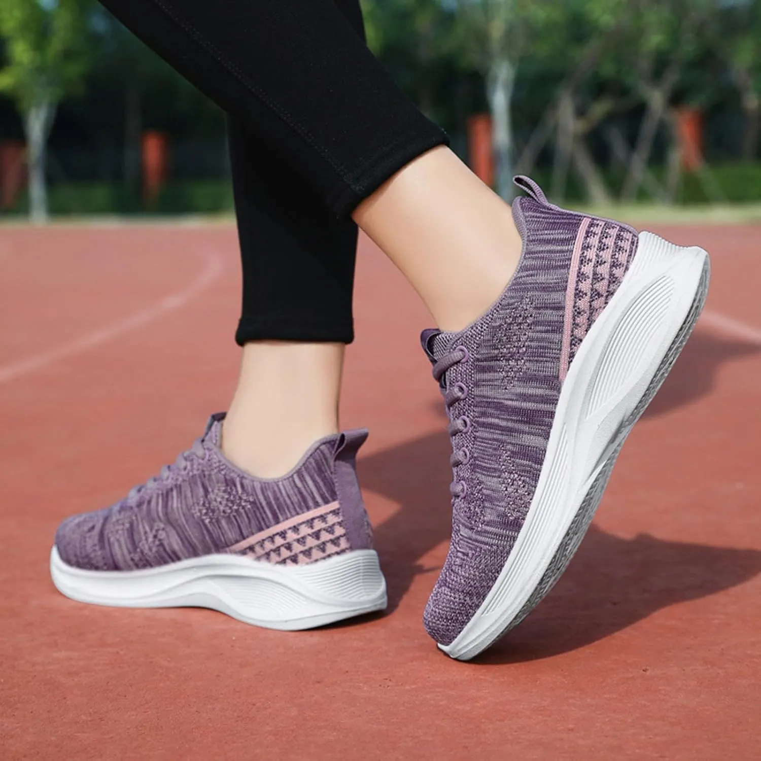 Mesh Breathable Women's Sports Shoes Lightweight Orthopedic Sneakers Lace up Womens Fashion Shoes Loafers Casual Breathable Sport Shoe with Arch Support