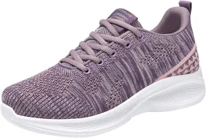 Mesh Breathable Women's Sports Shoes Lightweight Orthopedic Sneakers Lace up Womens Fashion Shoes Loafers Casual Breathable Sport Shoe with Arch Support
