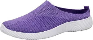 Mesh Orthopedic Breathable Solid Color Casual Running Shoes Comfortable Lighweight Sneakers Slingback Soft Sole Outdoor Walking Shoes for Women