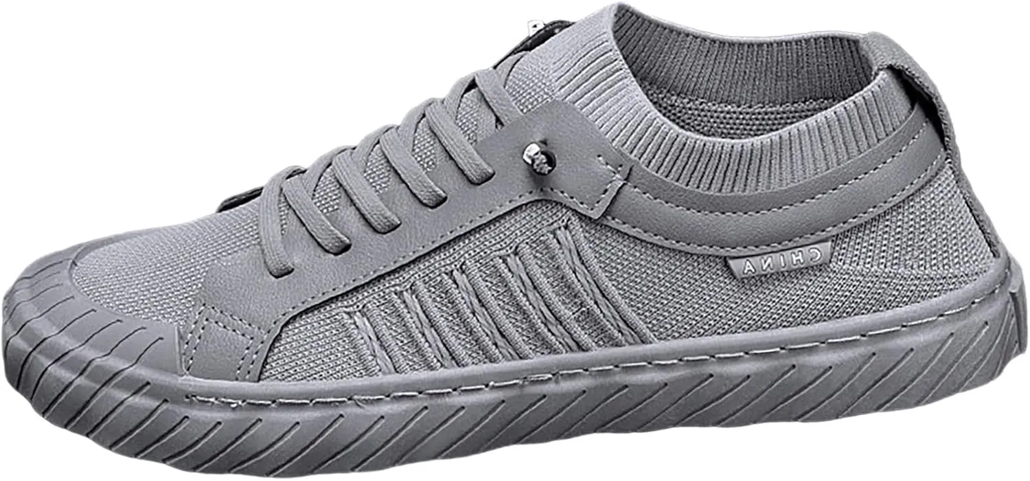 Mesh Shoes Men's Summer New Mesh Hollow Casual Sports Shoes Lightweight Breathable Summer No Show Sneaker Socks Men