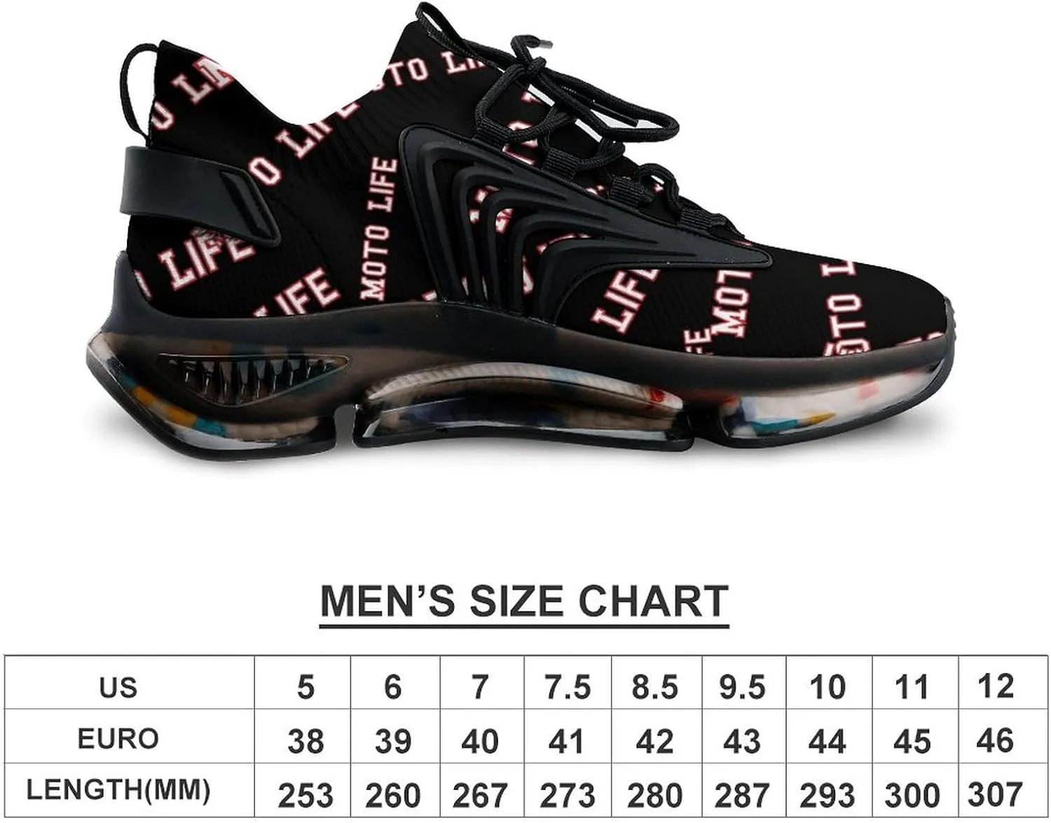 Moto Life Men's Running Shoes Lightweight Walking Shoe Breathable Sneaker