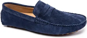 New Men's Loafers Round Toe Suede Penny Driving Loafers Slip Resistant Flexible Lightweight Prom Slip-ons