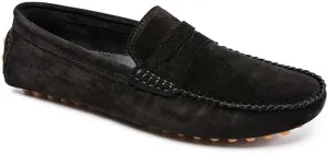 New Men's Loafers Round Toe Suede Penny Driving Loafers Slip Resistant Flexible Lightweight Prom Slip-ons