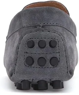 New Mens Loafers Round Toe Suede Vamp Penny Driving Style Loafer Flexible Slip Resistant Lightweight Walking Outdoor Slip-ons