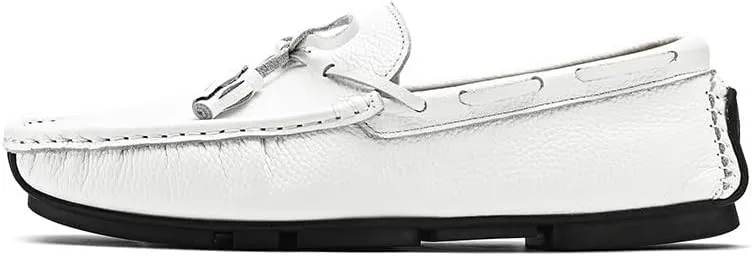 New Mens Loafers Shoe Square Toe with Tassel Driving Boat Shoes Flexible Anti-slip Slip Resistant Fashion Slip-ons