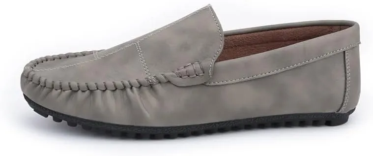 New Men's Loafers Shoes PU Leather Moe Toe Driving Loafers Flexible Comfortable Slip Resistant Wedding Casual Slip-ons