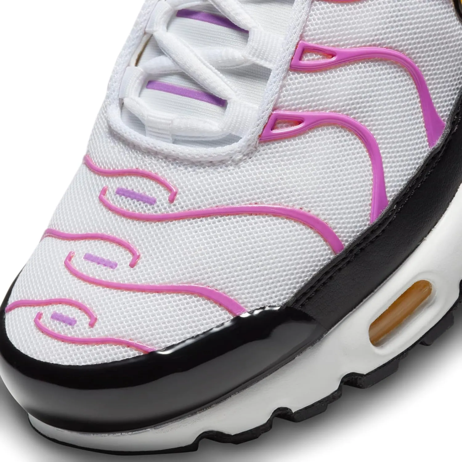 Nike Air Max Plus Women's Shoes (DZ3671-100, White/Black/Picante RED/Citron Pulse)