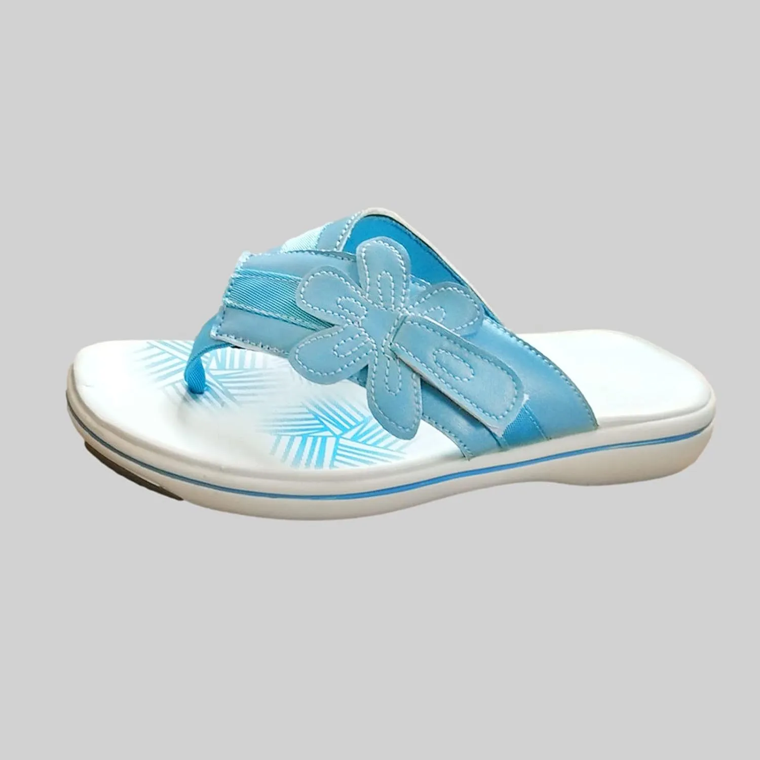 oiangi Womens Flower Flip Flop Sandals,Fashion Casual Comfort Thong Sandals Non-Slip Slippers for Beach