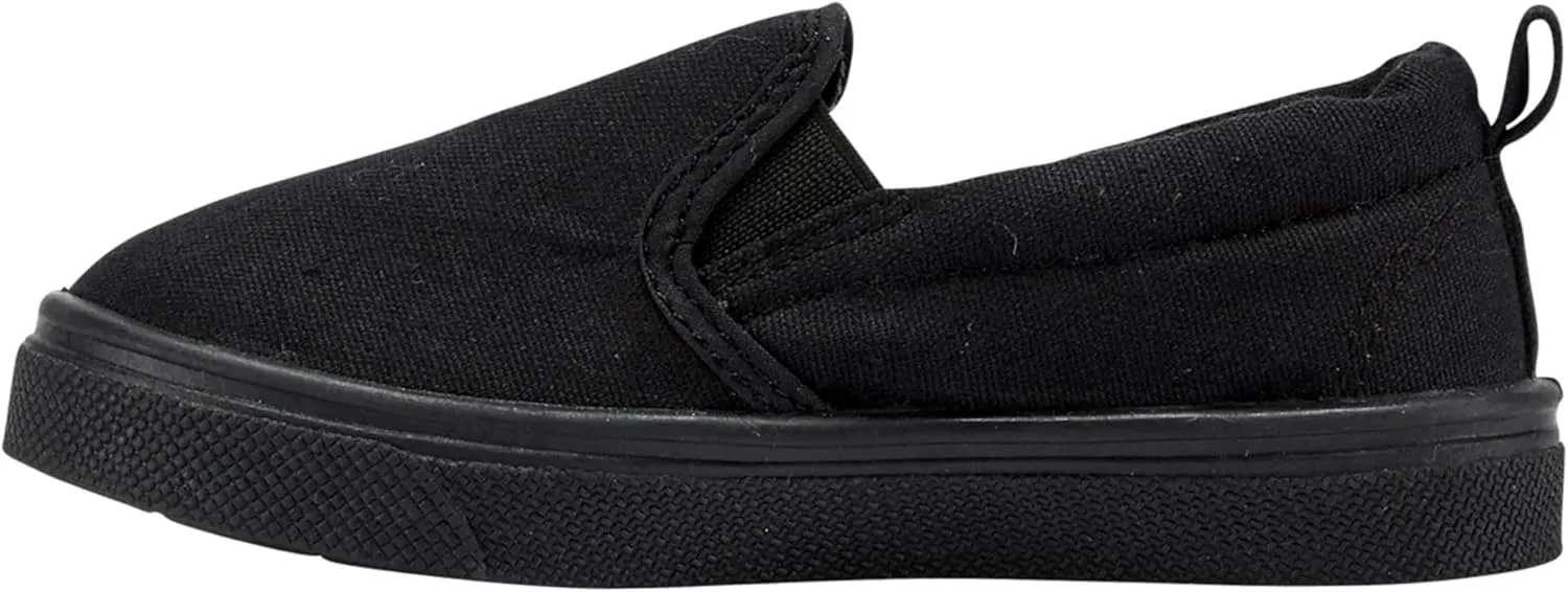 Oomphies Rascal Boys Slip-On Shoes, Comfortable Canvas Toddler Sneakers, Easy Pull-On, Durable & Breathable