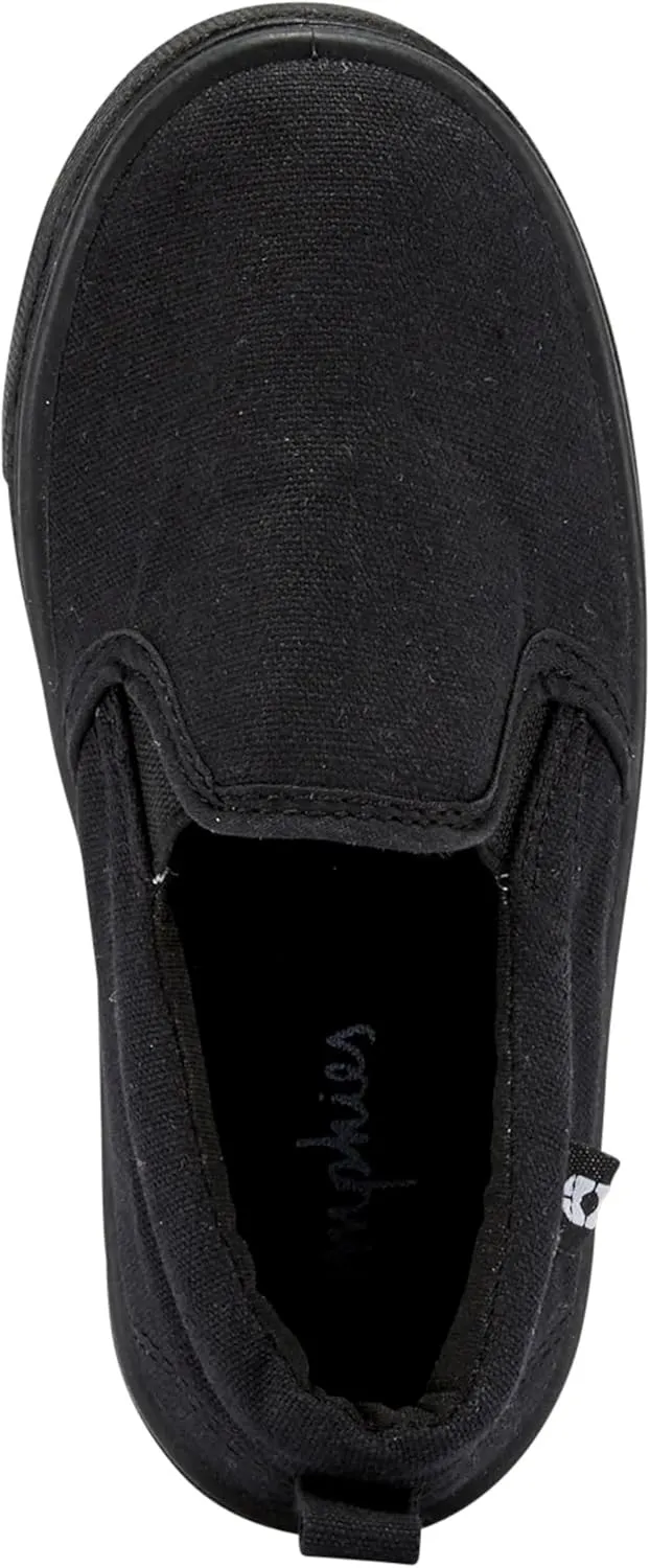 Oomphies Rascal Boys Slip-On Shoes, Comfortable Canvas Toddler Sneakers, Easy Pull-On, Durable & Breathable