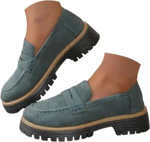 Orthopedic Shoes for Women Platform Loafers Comfort Orthopedic Shoes Womens Round Toe Walking Shoe, Slip On Shoes