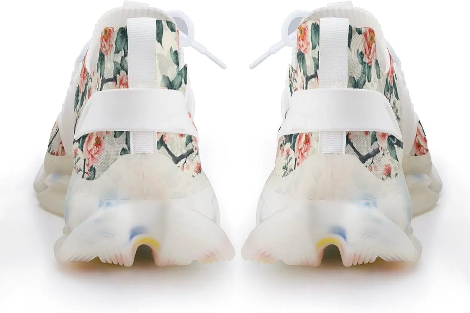 Peony Flowers Men's Running Shoes Lightweight Walking Shoe Breathable Sneaker