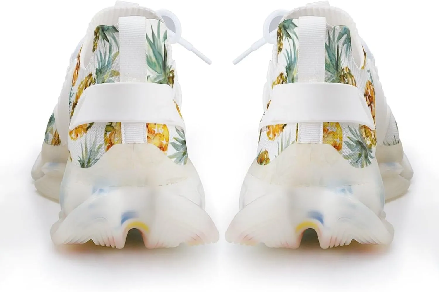 Pineapple Watercolor Men's Running Shoes Lightweight Walking Shoe Breathable Sneaker