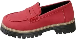 Platform Loafers for Women Chunky Penny Loafer Lug Sole Comfort Slip On Work Office Business Casual Dress Shoes 2025