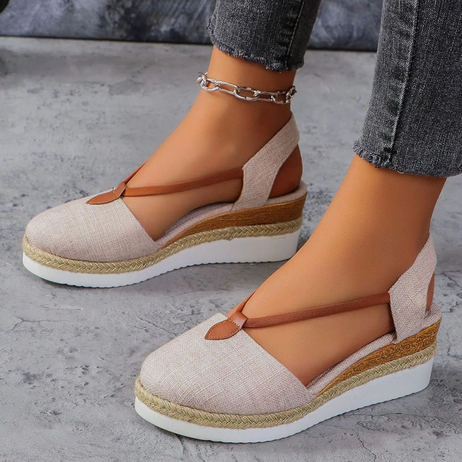 Platform Sandals for Women Wedge Sandals for Women Summer Platform Comfortable Low Wedges Womens Sandal