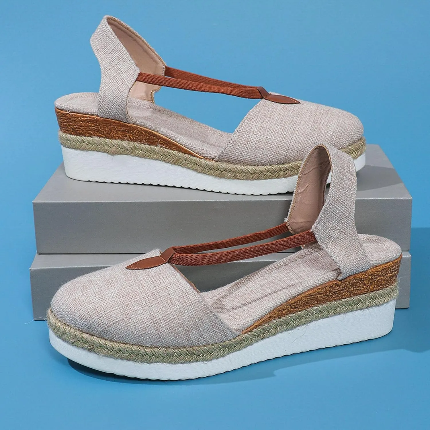 Platform Sandals for Women Wedge Sandals for Women Summer Platform Comfortable Low Wedges Womens Sandal