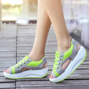 Platform Sandals Women Comfortable Wide Width Closed Toe Beach Slides Ankle Strap Wedges Flat Buckle up Walking Slip On Shoes Dressy Summer Dressy Sneakers 2025 Spring