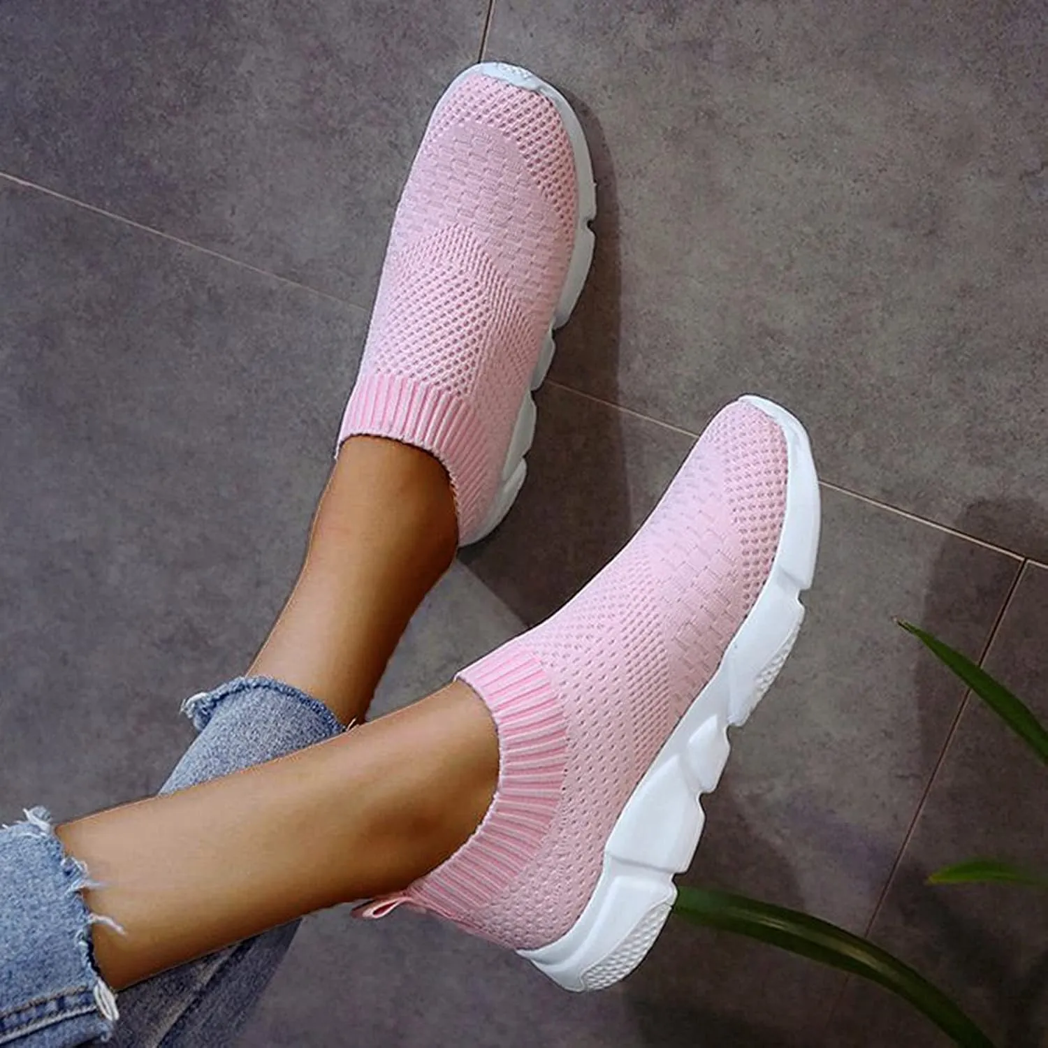 Platform Sneakers for Women 2023 Non Slip Zapatillas Blancas para Mujer De Tacon Bajo Black Tennis Shoes for Women Non Slip Women's Sneakers Wide Zapatos De Trabajo para Mujer