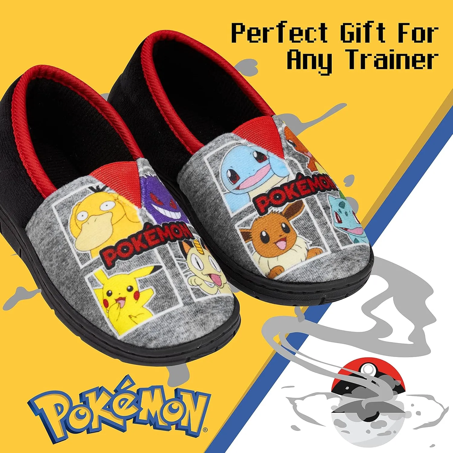 Pokemon Boys Slippers, Pikachu Bulbasaur Soft Kids Shoes, Gifts for Boys