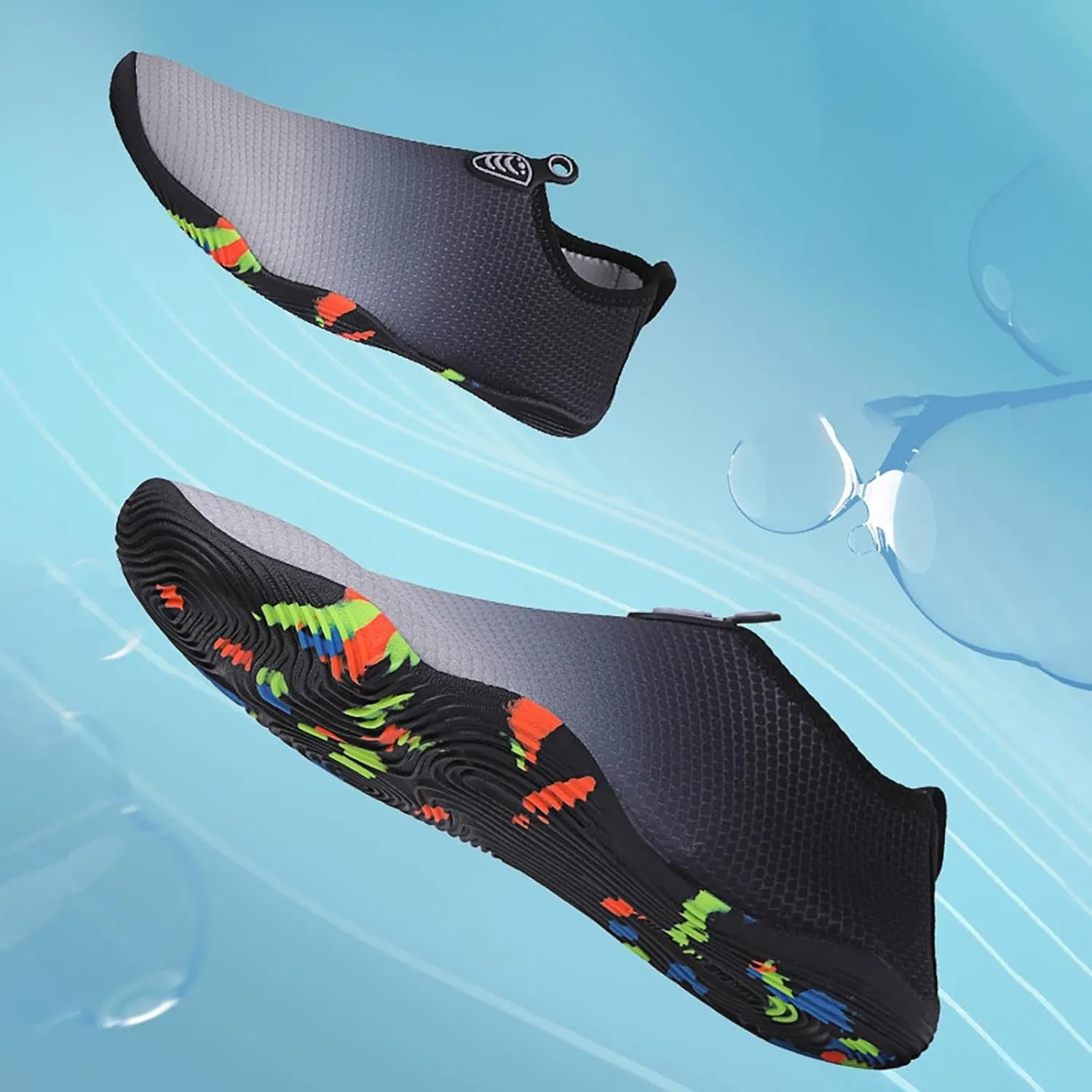 Quick Dry Aqua Socks Water Shoes for Men Women Barefoot Swim Beach Pool Surf Kayaking Hiking Diving Yoga Sports Lightweight Breathable