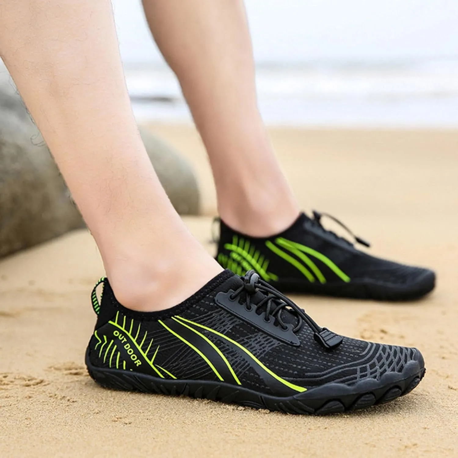 Quick Dry Water Shoes Women Men Barefoot Aqua Beach Swim Pool Surf Yoga Hiking Breathable Non Slip Lightweight Wide Toe Outdoor Sports
