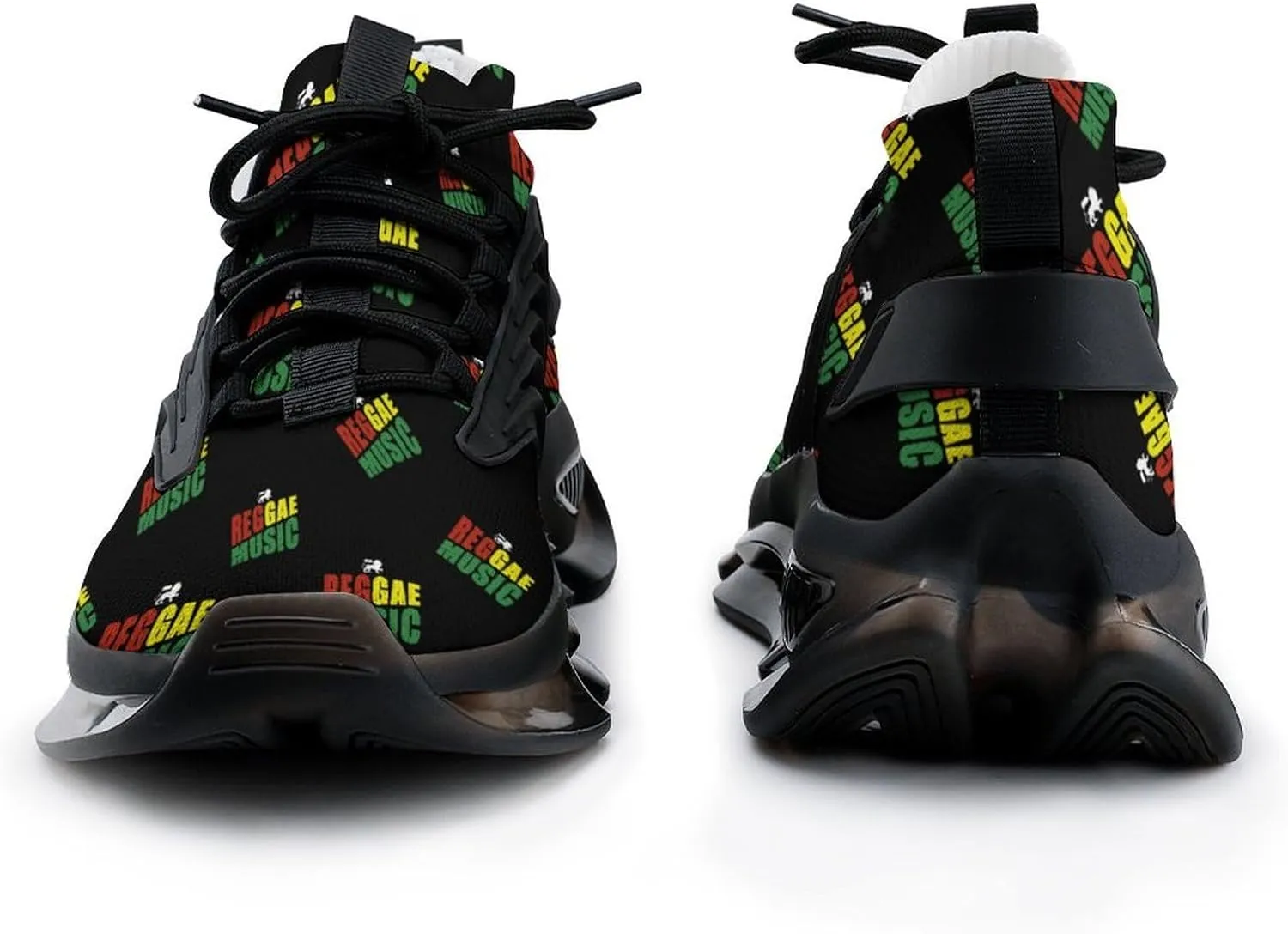 Reggae Music Jamaica Lion Men's Running Shoes Lightweight Walking Shoe Breathable Sneaker