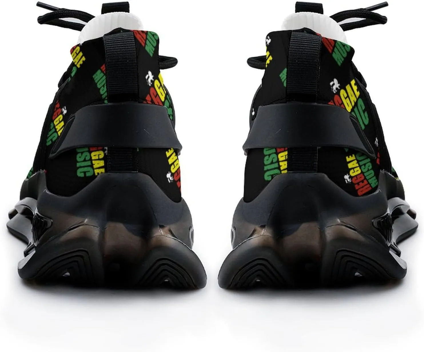 Reggae Music Jamaica Lion Men's Running Shoes Lightweight Walking Shoe Breathable Sneaker