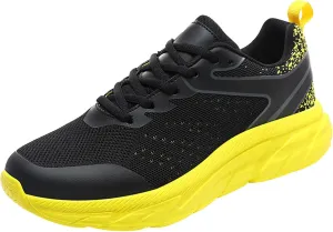 Running Shoes for Men Gym Tennis Athletic Mesh Cushion Sneakers Ultra Breathable Mesh Lightweight Sports Fashion Workout Casual Shoes with Arch Support Men's Thick Sole Sneakers