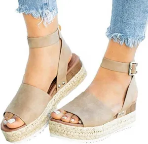 Sandals for Women Casual Summer Womens Sandals Low Wedges Peep Toe Wrapped Sexy Cute Diamond Dressy Sandalias Sandals for Women